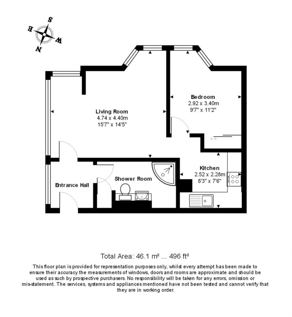 Floorplan for Upper Park Road, Camberley