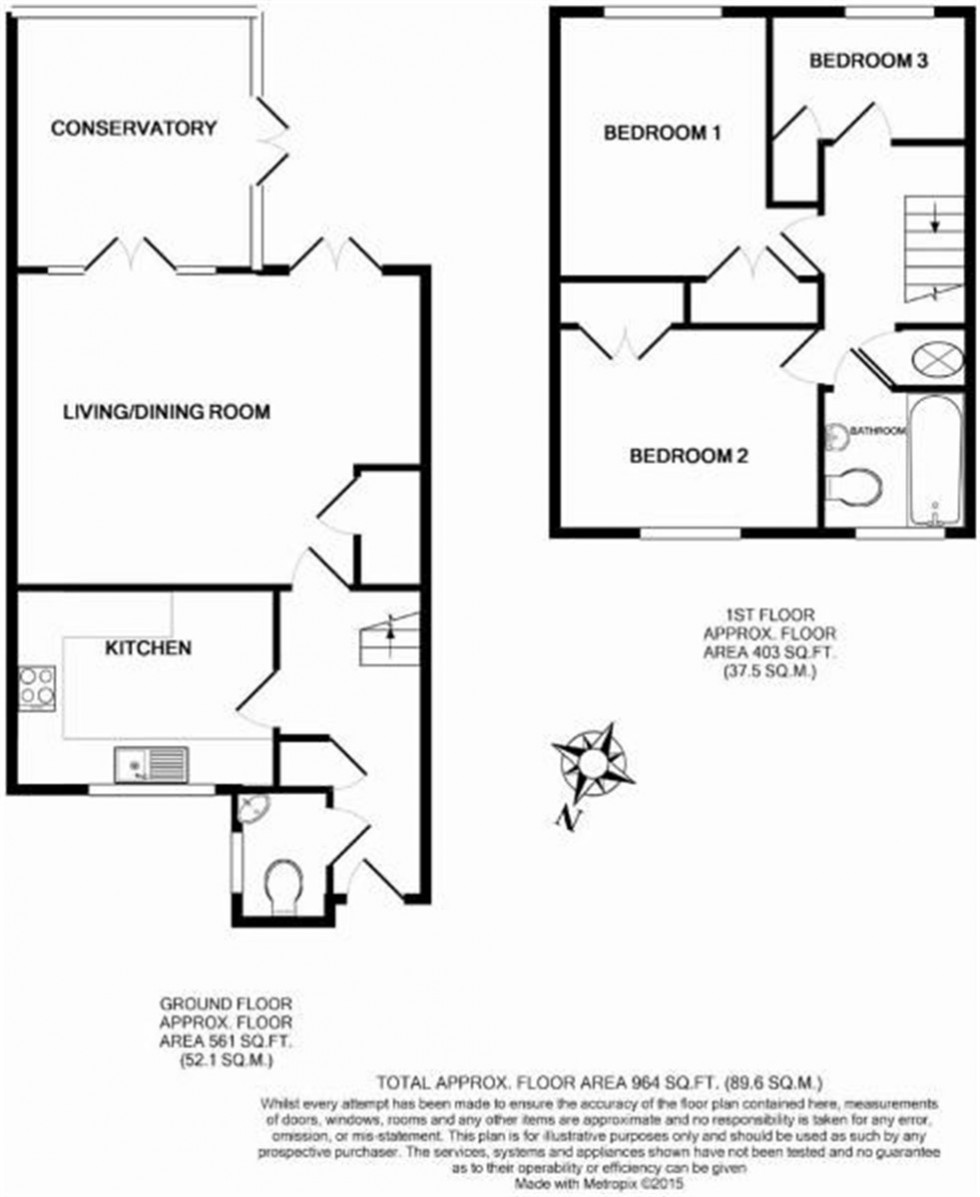 Floorplan for Inglewood Avenue ,Surrey GU15 1RS