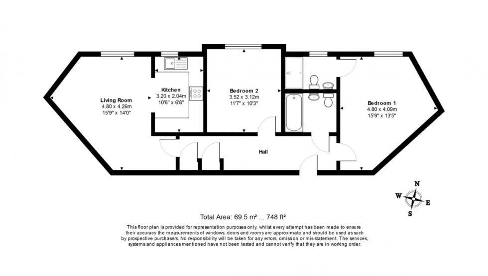 Floorplan for Hornchurch Square, Farnborough
