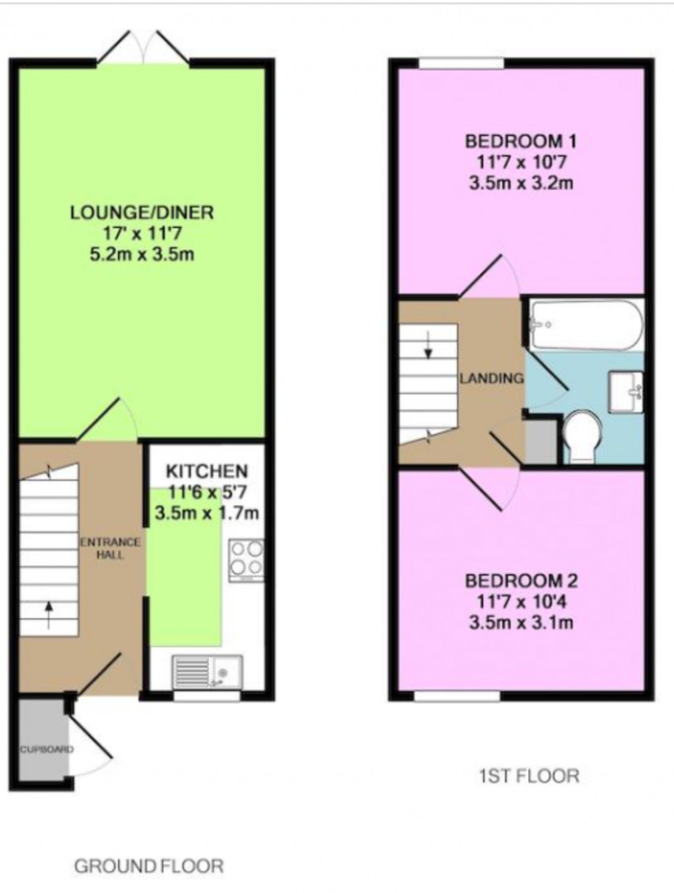 Floorplan for Ash Vale, Aldershot