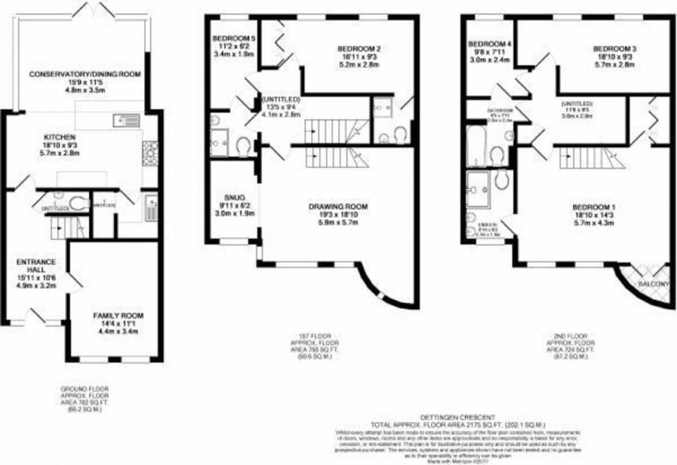 Floorplan for Dettingen Crescent, Deepcut