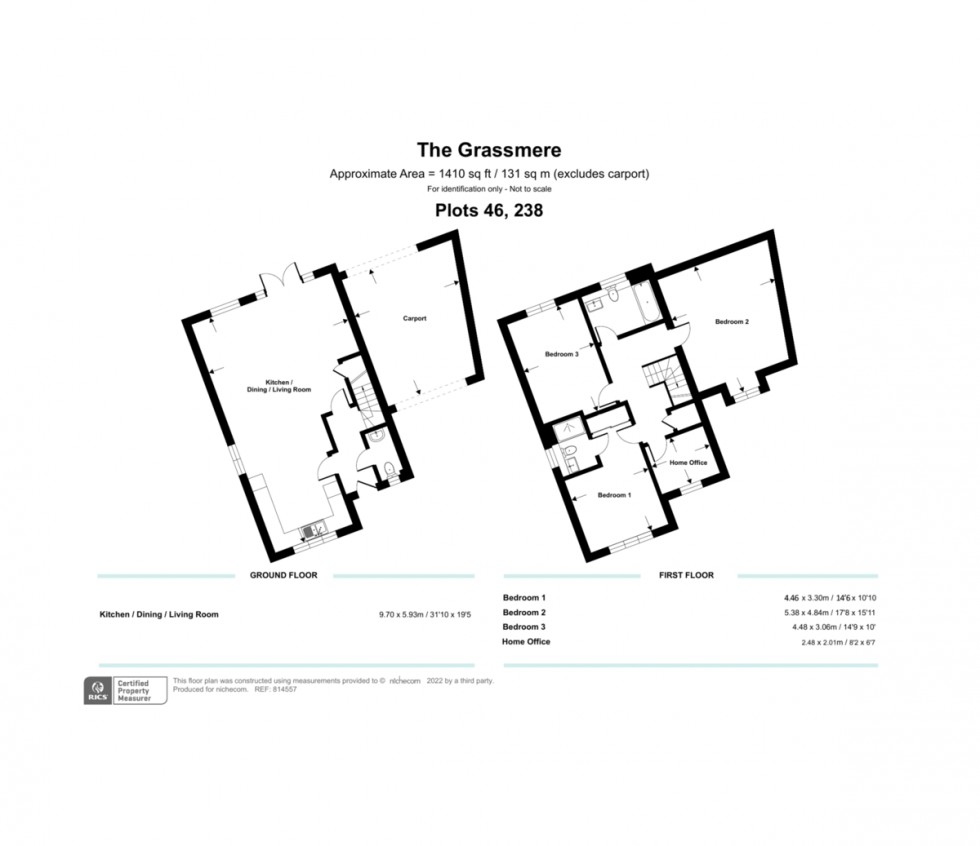 Floorplan for Waters Edge, Surrey