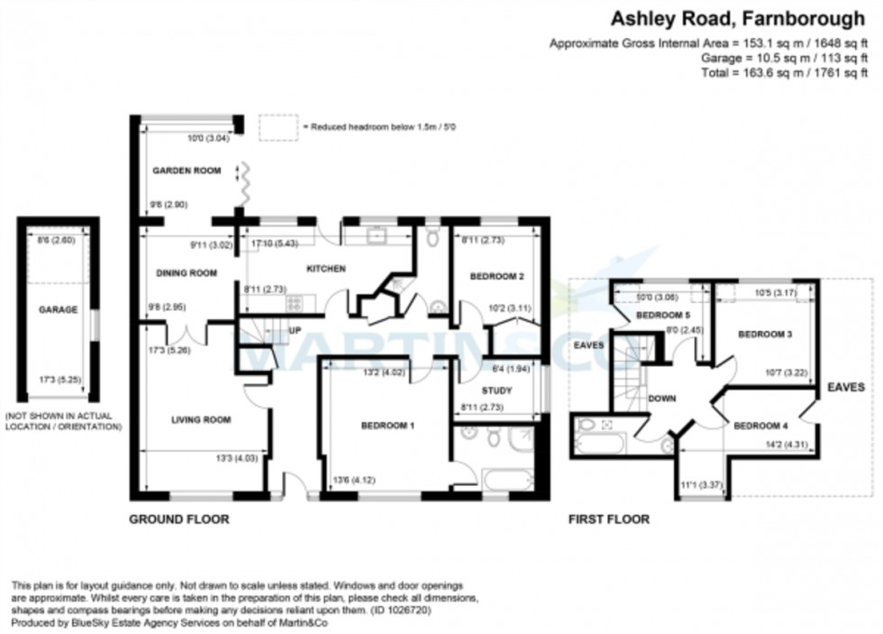 Floorplan for Ashley Road, Farnborough