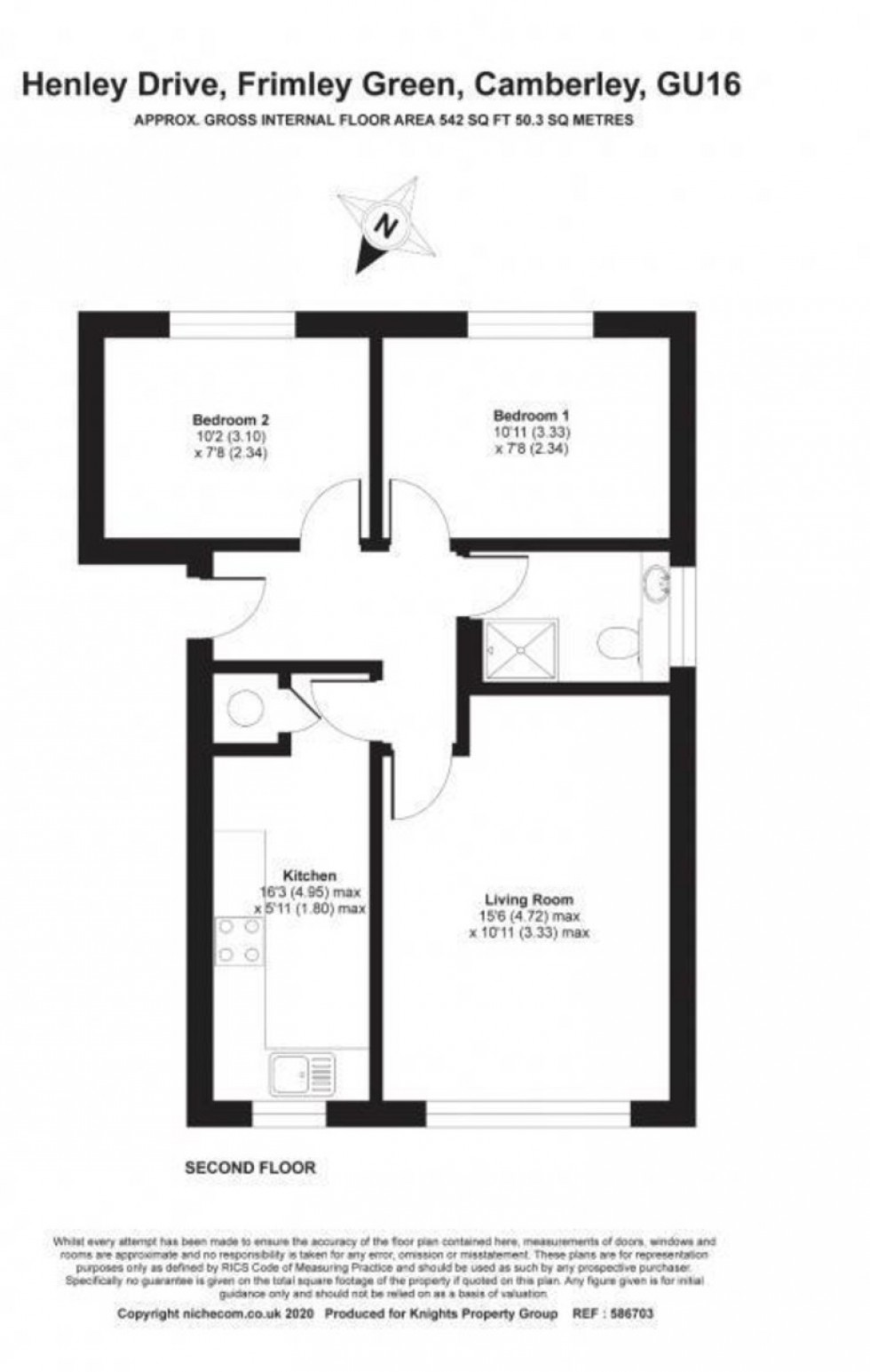 Floorplan for Henley Drive Frimley Green,Surrey GU16 6JT
