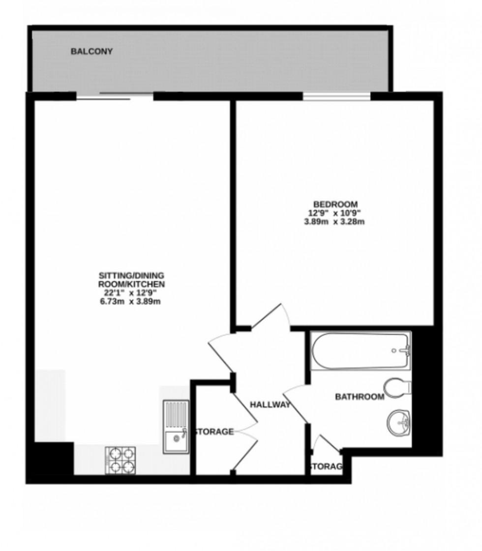 Floorplan for Queensmead, Farnborough