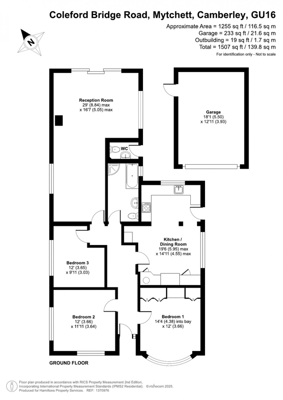 Floorplan for Coleford Bridge Road, Mytchett, Camberley