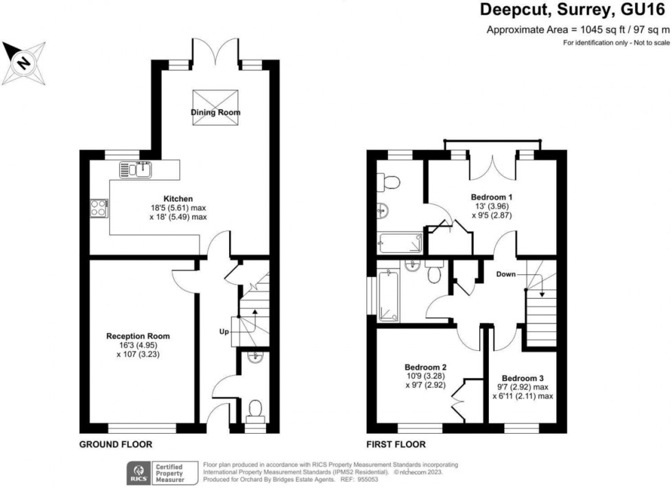 Floorplan for Deepcut, Camberley