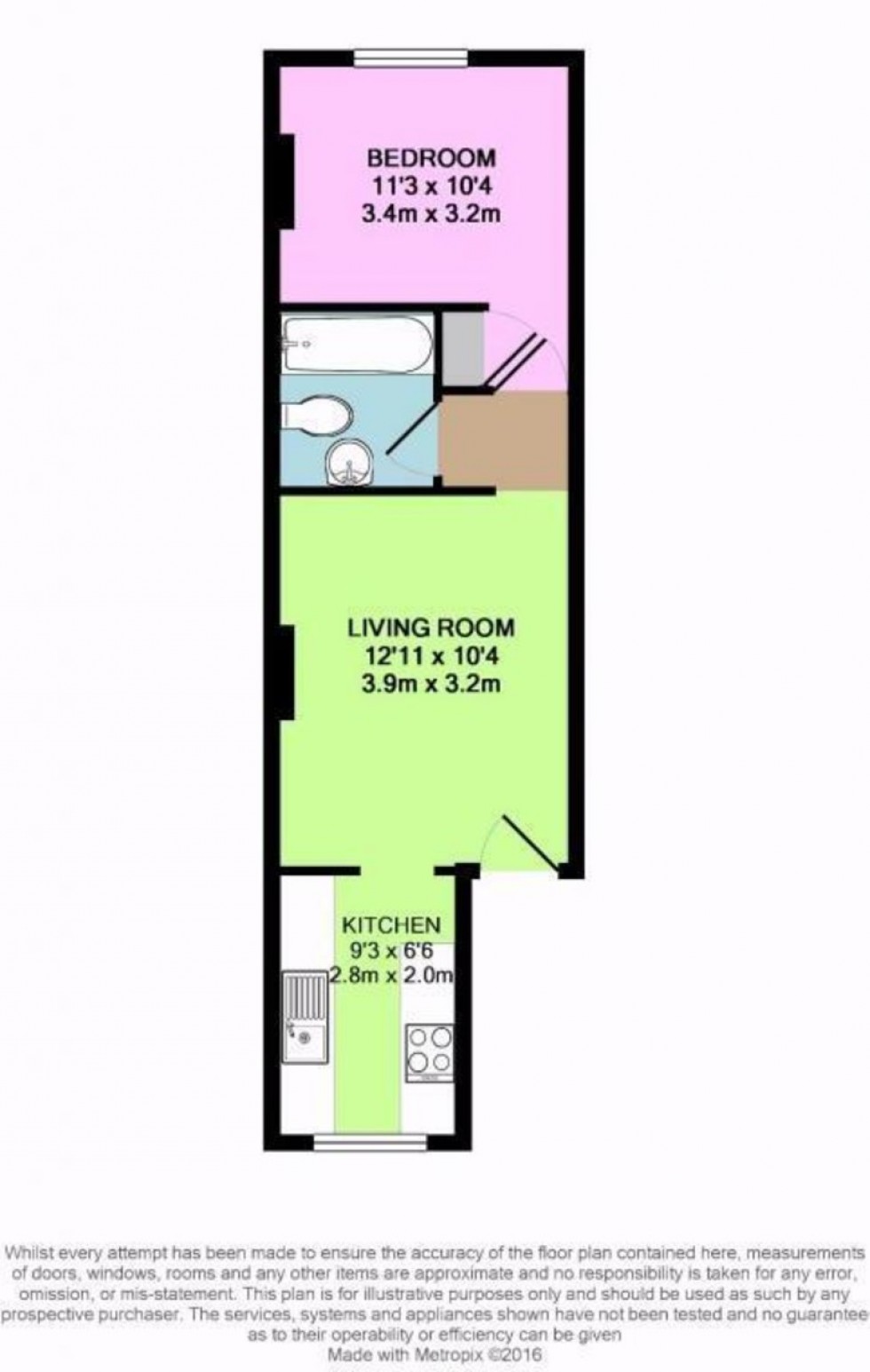 Floorplan for Grosvenor Road, Aldershot