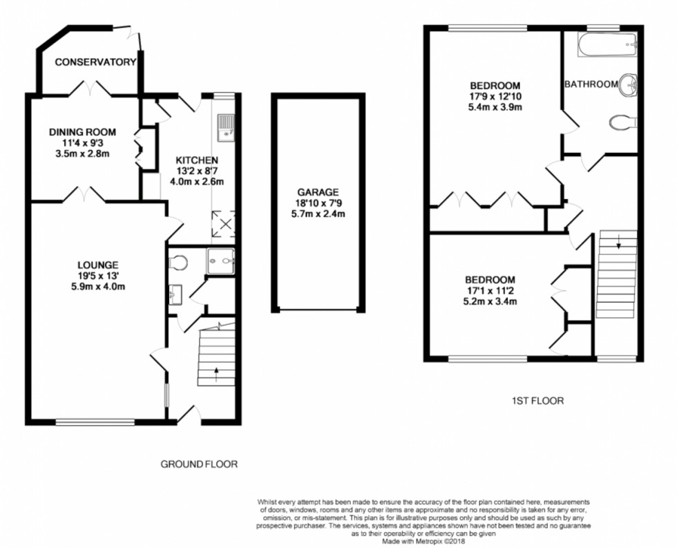 Floorplan for Mytchett Heath, Mytchett, Camberley